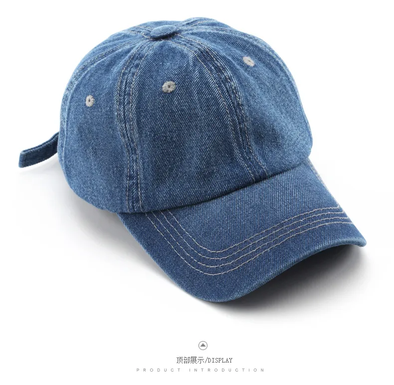 Baseball Cap New Style New Style Women Solid Color Light Plate Cowboy Couple Baseball Cap Outdoor Men's Sunscreen Cap display picture 8