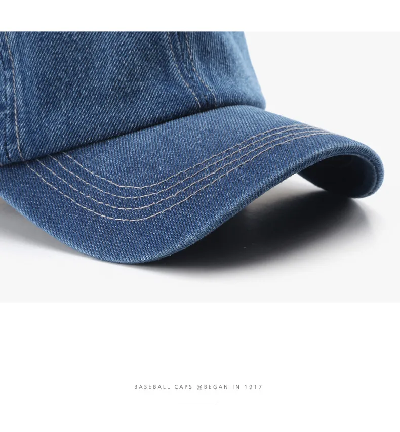 Baseball Cap New Style New Style Women Solid Color Light Plate Cowboy Couple Baseball Cap Outdoor Men's Sunscreen Cap display picture 14