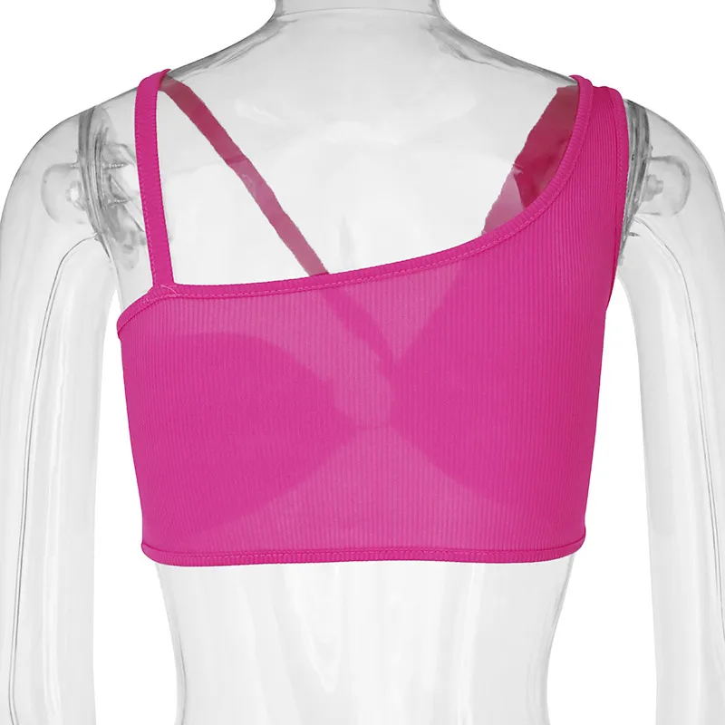 JFL21175 American Sexy Spice Camisole  Women's Fashion Hollow Short Top Women's Hair display picture 17