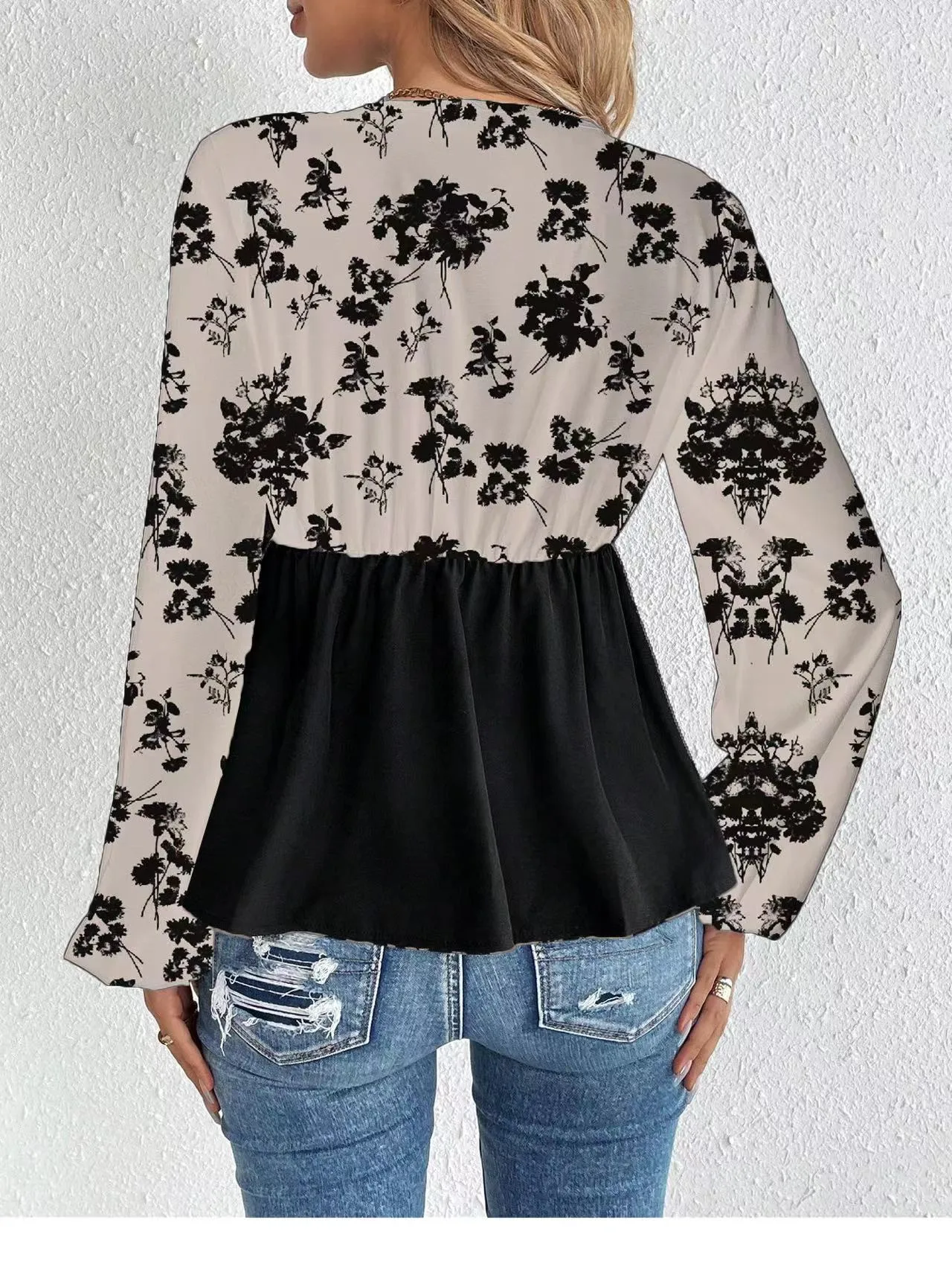 Women's Blouse Long Sleeve Blouses Casual Romantic Simple Style Tree display picture 2