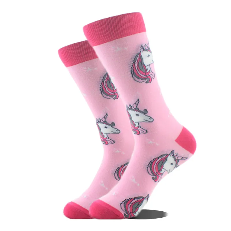 All Polyester Socks   Fashion Brand Animal Music Pepper Pattern Fashionable Polyester Socks Men's Medium Polyester Socks display picture 45