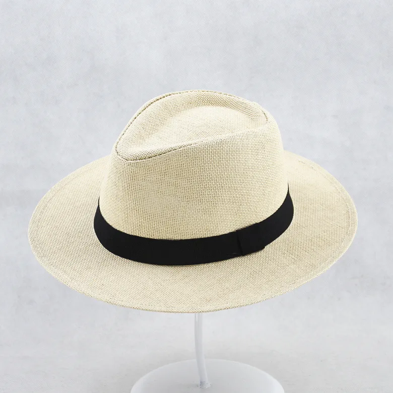 Summer Big Rim Hat Men's Sun Hat Sunshade Hat Beach Hat Cold Hat Encrypted Straw Hat Sunscreen  Hair display picture 1