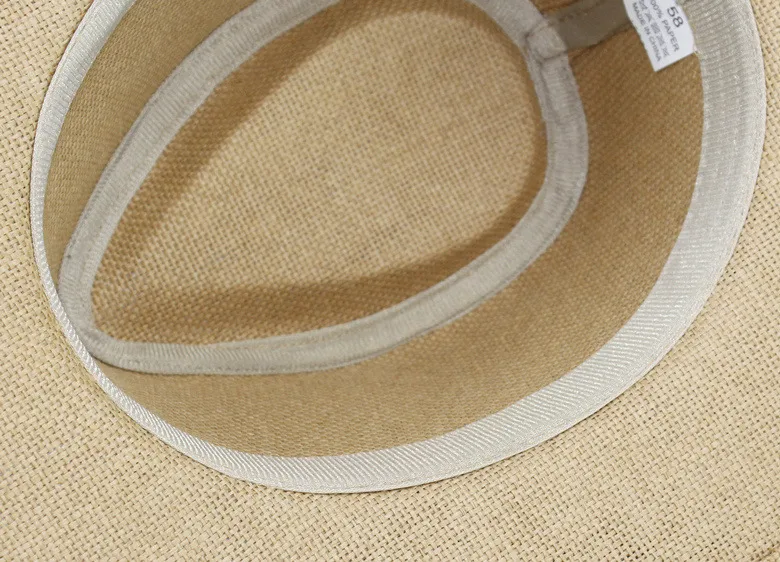 Summer Big Rim Hat Men's Sun Hat Sunshade Hat Beach Hat Cold Hat Encrypted Straw Hat Sunscreen  Hair display picture 12