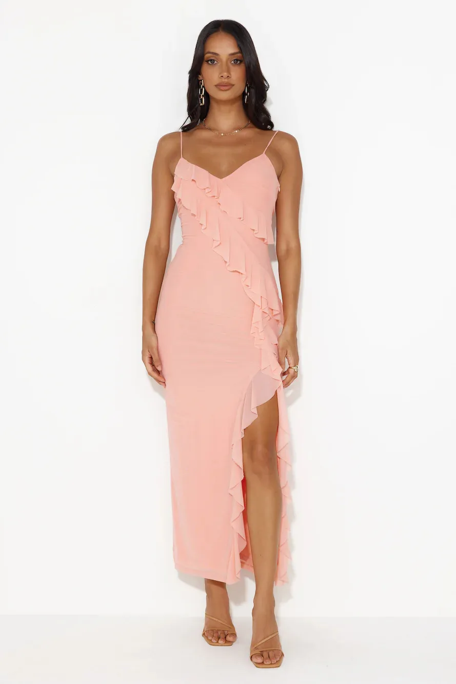Lifa Clothing  Women's Clothing  Summer New Sling Sleeveless Party Ruffled Strap Dress Wholesale display picture 34