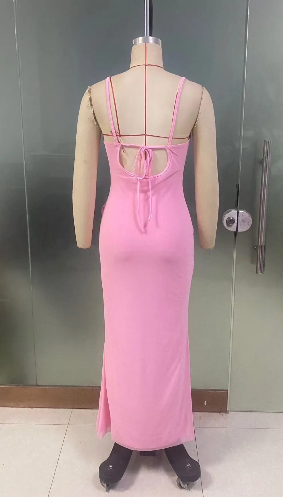 Lifa Clothing  Women's Clothing  Summer New Sling Sleeveless Party Ruffled Strap Dress Wholesale display picture 38