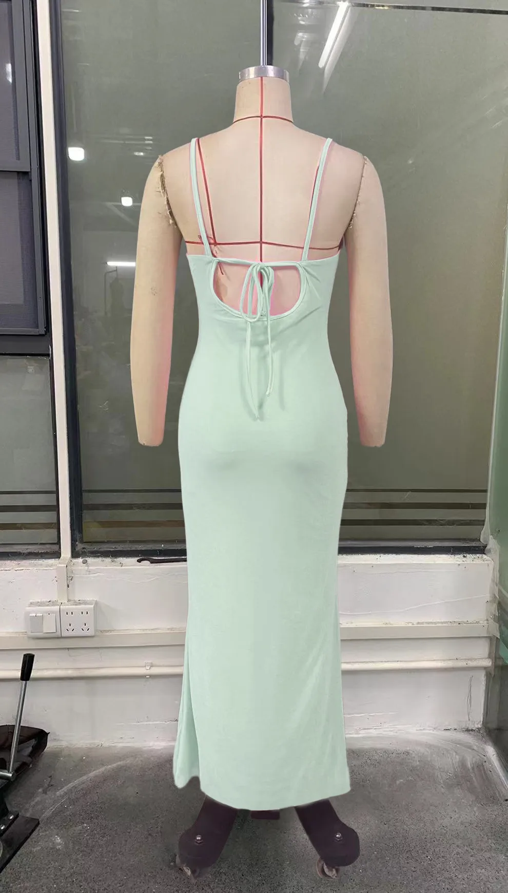 Lifa Clothing  Women's Clothing  Summer New Sling Sleeveless Party Ruffled Strap Dress Wholesale display picture 43