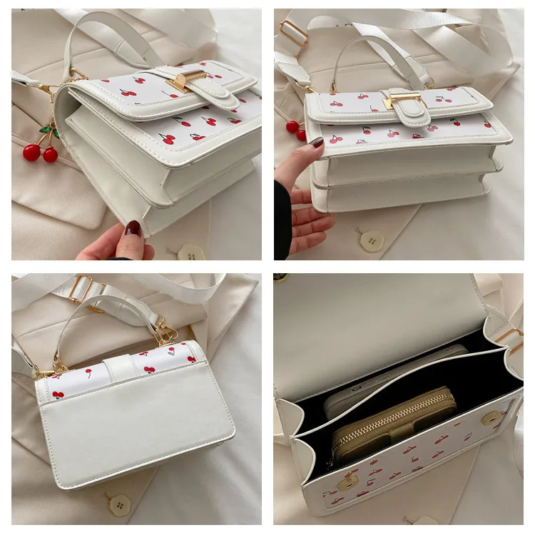 Printed Texture Fashionable Summer Large-Capacity Color Matching New Trendy Style Crossbody Handheld Women's Small Square Bag display picture 2