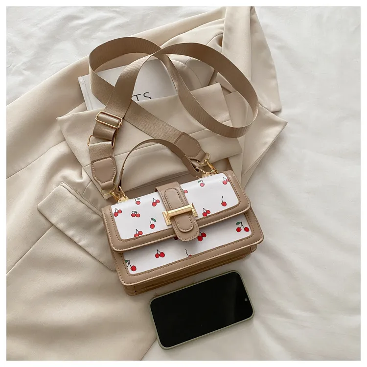 Printed Texture Fashionable Summer Large-Capacity Color Matching New Trendy Style Crossbody Handheld Women's Small Square Bag display picture 3