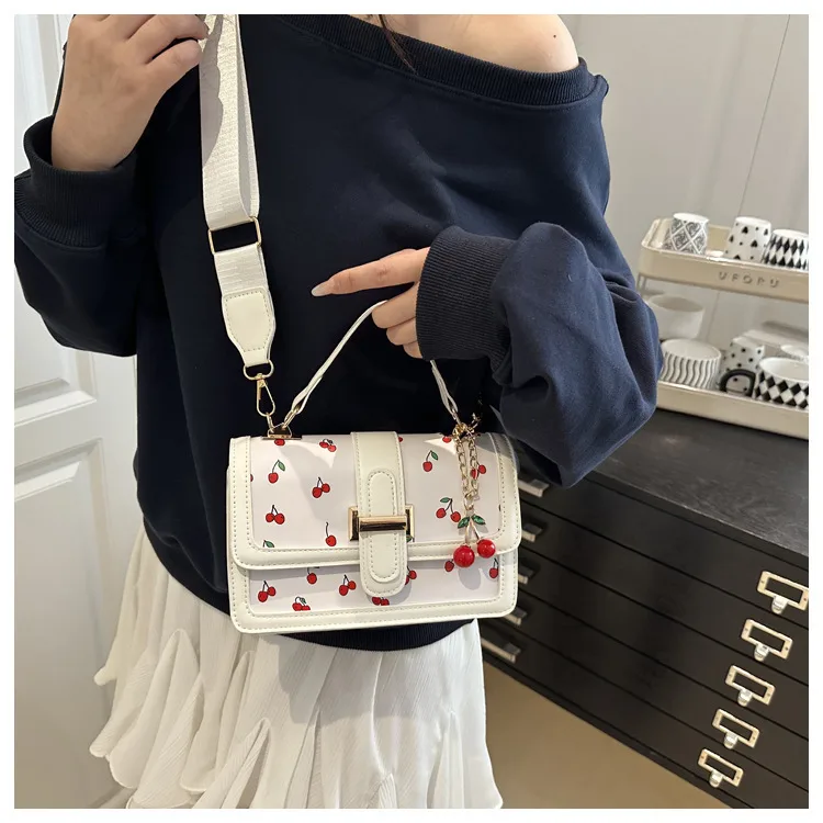 Printed Texture Fashionable Summer Large-Capacity Color Matching New Trendy Style Crossbody Handheld Women's Small Square Bag display picture 7