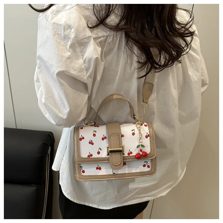 Printed Texture Fashionable Summer Large-Capacity Color Matching New Trendy Style Crossbody Handheld Women's Small Square Bag display picture 10