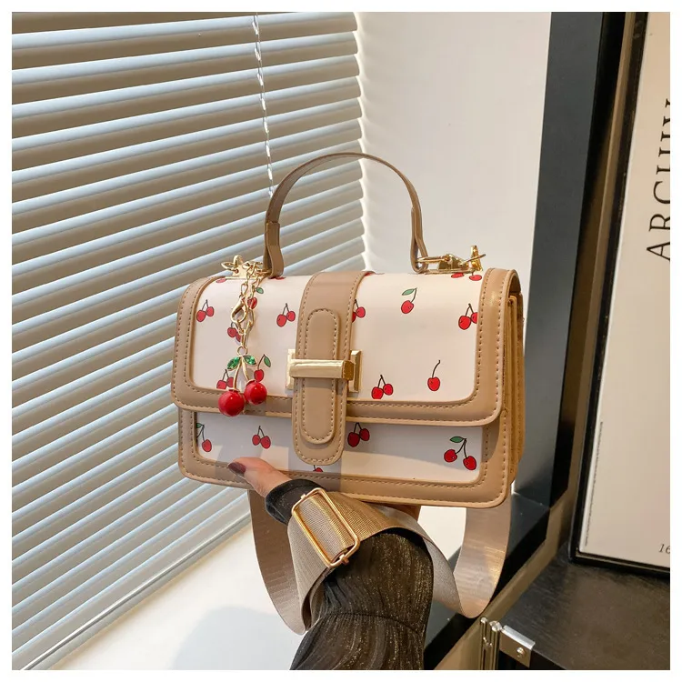Printed Texture Fashionable Summer Large-Capacity Color Matching New Trendy Style Crossbody Handheld Women's Small Square Bag display picture 14