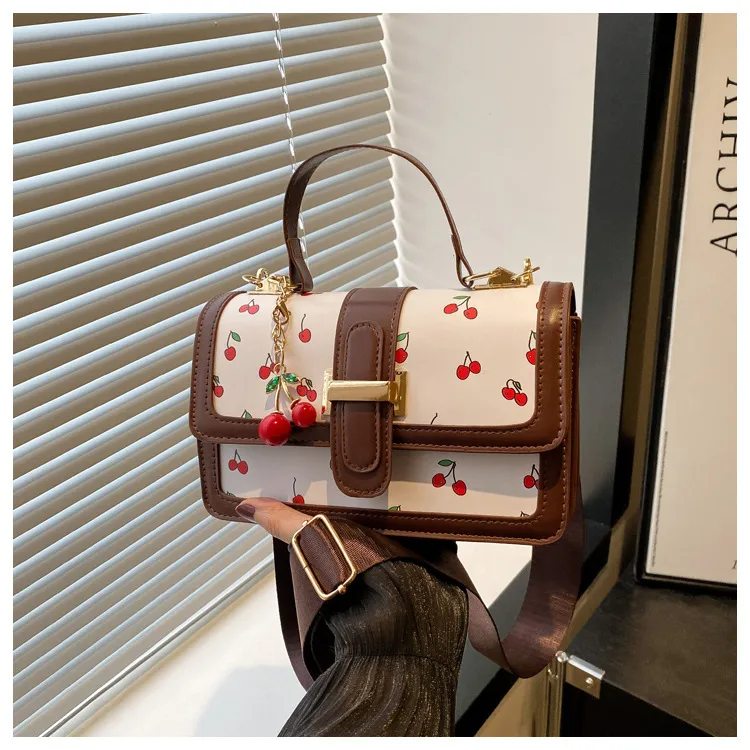 Printed Texture Fashionable Summer Large-Capacity Color Matching New Trendy Style Crossbody Handheld Women's Small Square Bag display picture 17