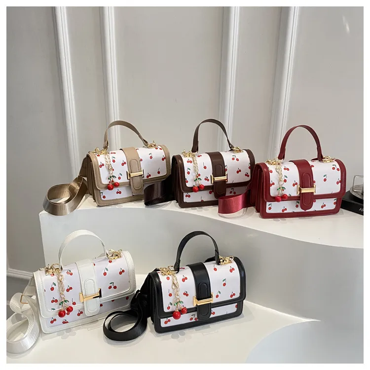 Printed Texture Fashionable Summer Large-Capacity Color Matching New Trendy Style Crossbody Handheld Women's Small Square Bag display picture 20
