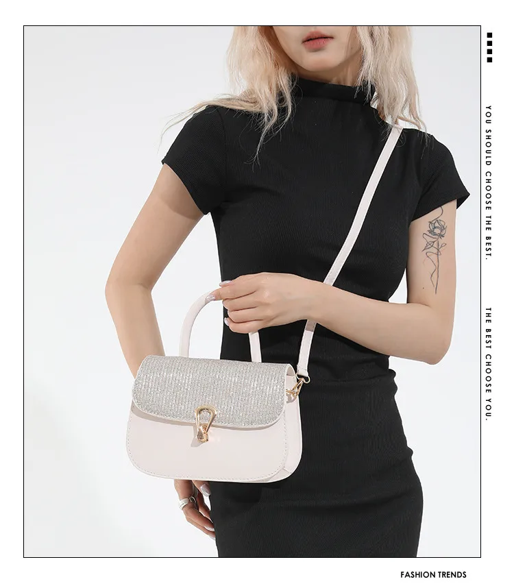 Trendy Personality Fresh Commuter Simple Women's Large-Capacity Single Shoulder Crossbody French Underarm Small Square Bag display picture 1