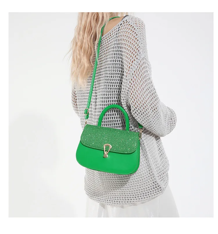 Trendy Personality Fresh Commuter Simple Women's Large-Capacity Single Shoulder Crossbody French Underarm Small Square Bag display picture 4