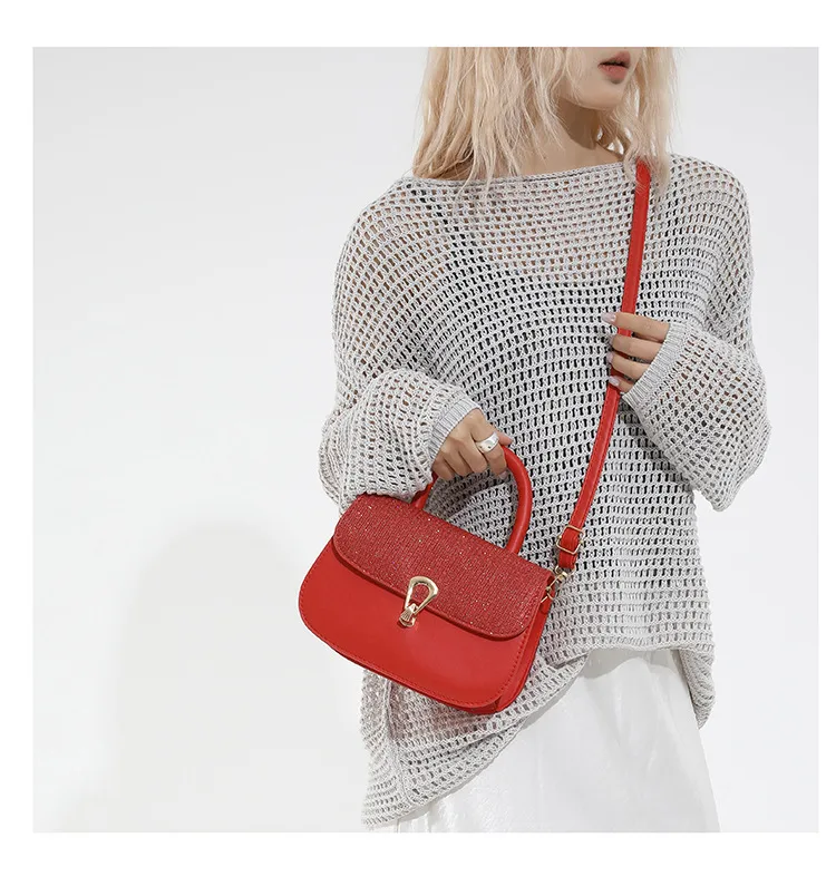 Trendy Personality Fresh Commuter Simple Women's Large-Capacity Single Shoulder Crossbody French Underarm Small Square Bag display picture 5