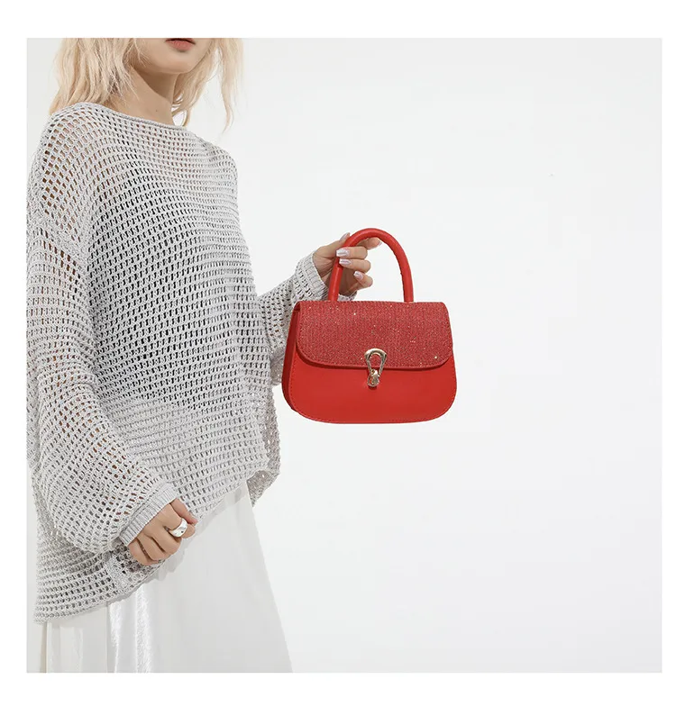 Trendy Personality Fresh Commuter Simple Women's Large-Capacity Single Shoulder Crossbody French Underarm Small Square Bag display picture 6