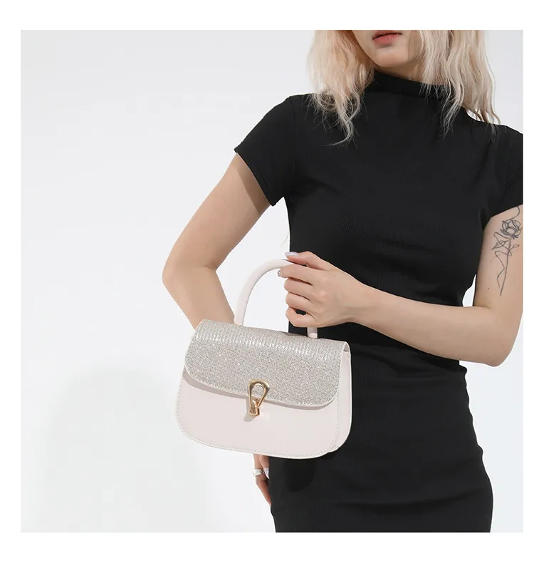 Trendy Personality Fresh Commuter Simple Women's Large-Capacity Single Shoulder Crossbody French Underarm Small Square Bag display picture 12