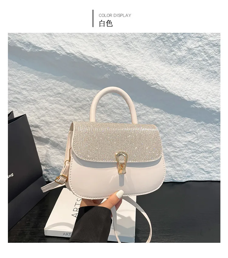Trendy Personality Fresh Commuter Simple Women's Large-Capacity Single Shoulder Crossbody French Underarm Small Square Bag display picture 14