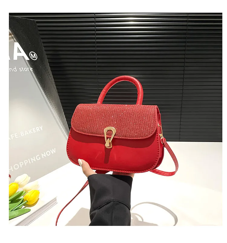 Trendy Personality Fresh Commuter Simple Women's Large-Capacity Single Shoulder Crossbody French Underarm Small Square Bag display picture 19