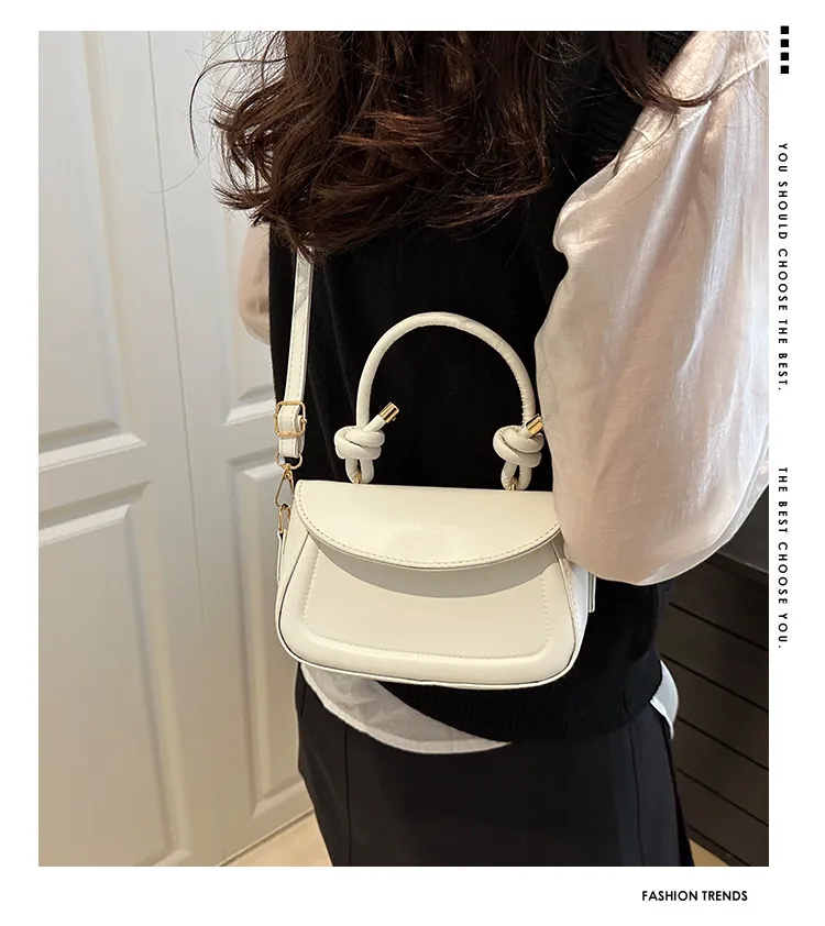 Textured Solid Color New Fashion Stylish Underarm Fashion Summer Aesthetic Single Shoulder Crossbody Small Square Bag For Women display picture 1