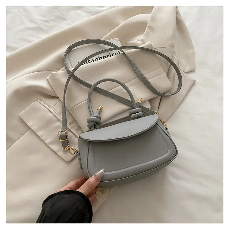 Textured Solid Color New Fashion Stylish Underarm Fashion Summer Aesthetic Single Shoulder Crossbody Small Square Bag For Women display picture 18