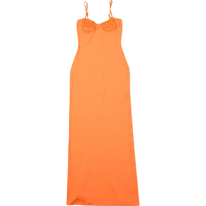 Women's Clothing  Spring And Summer New French Elegant Lace Stitching Strap Dress Sexy Slim Fit Dress Women display picture 25