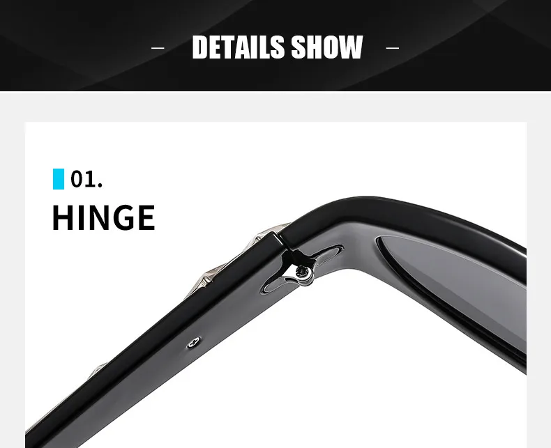 New  Sports Sunglasses  Fashion Sunglasses Vintage INS Catwalk Men's And Women's Modern Sunglasses display picture 3