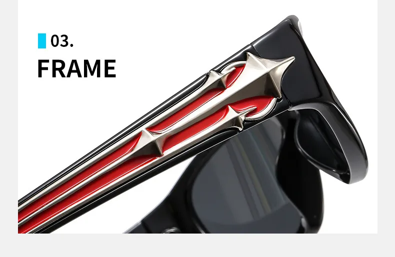 New  Sports Sunglasses  Fashion Sunglasses Vintage INS Catwalk Men's And Women's Modern Sunglasses display picture 5