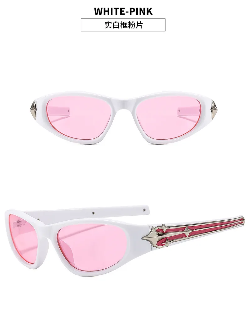 New  Sports Sunglasses  Fashion Sunglasses Vintage INS Catwalk Men's And Women's Modern Sunglasses display picture 13