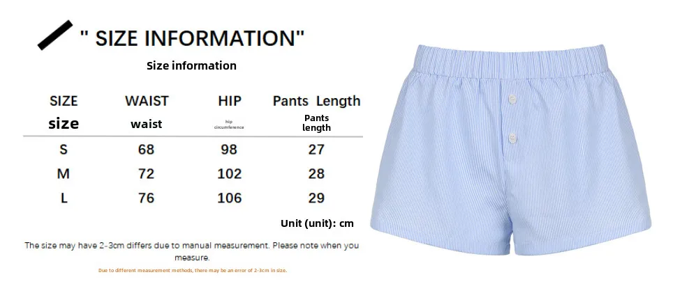Women's Summer Striped Woven Elasto High Waist Button Loose Casual Comfortable Basic Shorts display picture 1