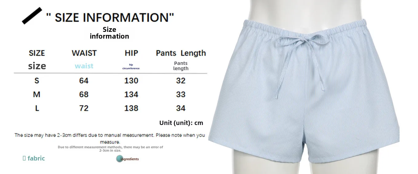Women's Summer Striped Woven Elasto High Waist Button Loose Casual Comfortable Basic Shorts display picture 5