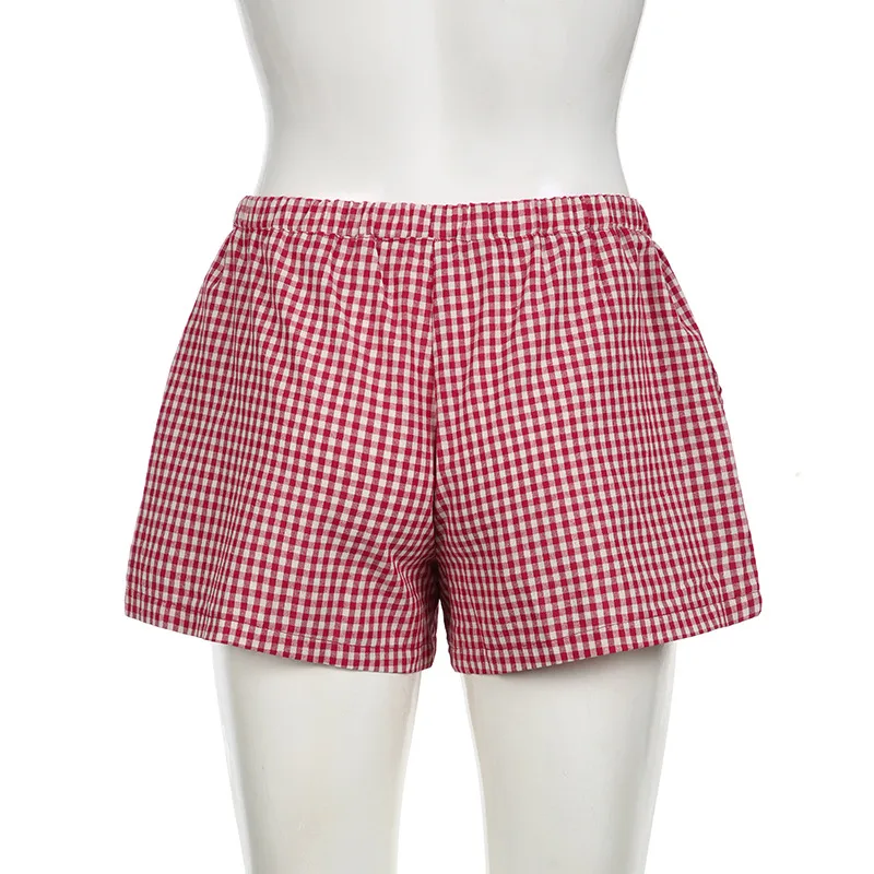Women's Summer Striped Woven Elasto High Waist Button Loose Casual Comfortable Basic Shorts display picture 22