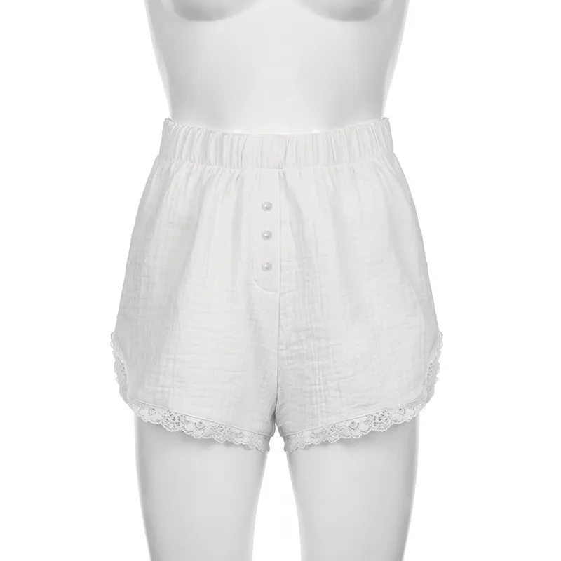 Women's Summer Striped Woven Elasto High Waist Button Loose Casual Comfortable Basic Shorts display picture 29