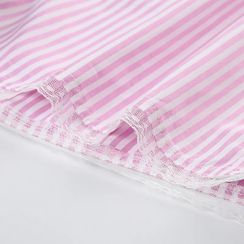 Women's Summer Striped Woven Elasto High Waist Button Loose Casual Comfortable Basic Shorts display picture 40