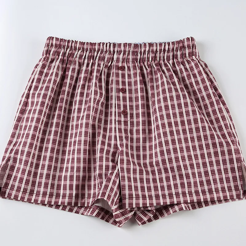 Women's Summer Striped Woven Elasto High Waist Button Loose Casual Comfortable Basic Shorts display picture 84