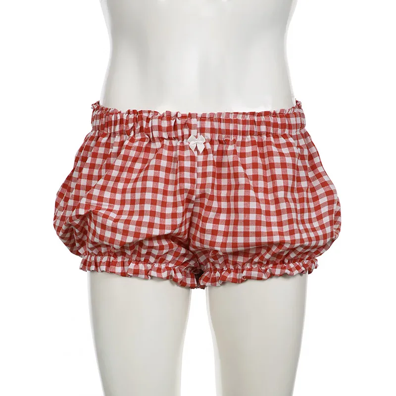 Women's Summer Striped Woven Elasto High Waist Button Loose Casual Comfortable Basic Shorts display picture 89