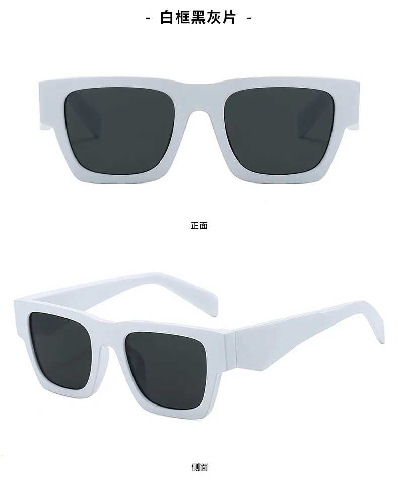 Blue Plus New Style High-Level All-Match Ins Style Anti-Strong Light Sun Protection UV Protection Unisex Lightweight Sunglasses display picture 8