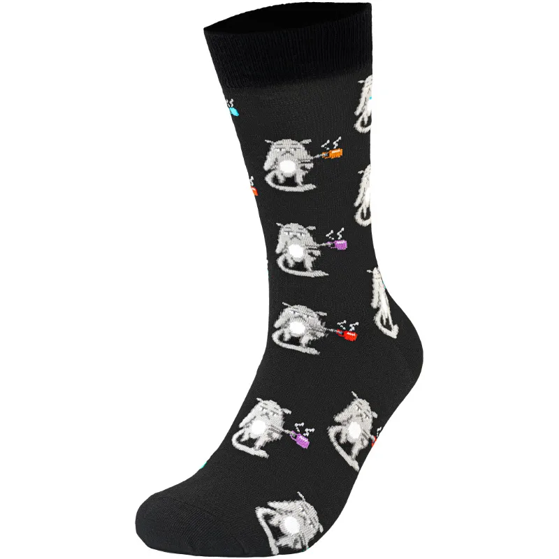 Men's Cotton Woodpecker Four Seasons Popular Rhinoceros Koala Female  Medium Tube Manufacturers Wholesale Tide Socks Men's Socks display picture 11
