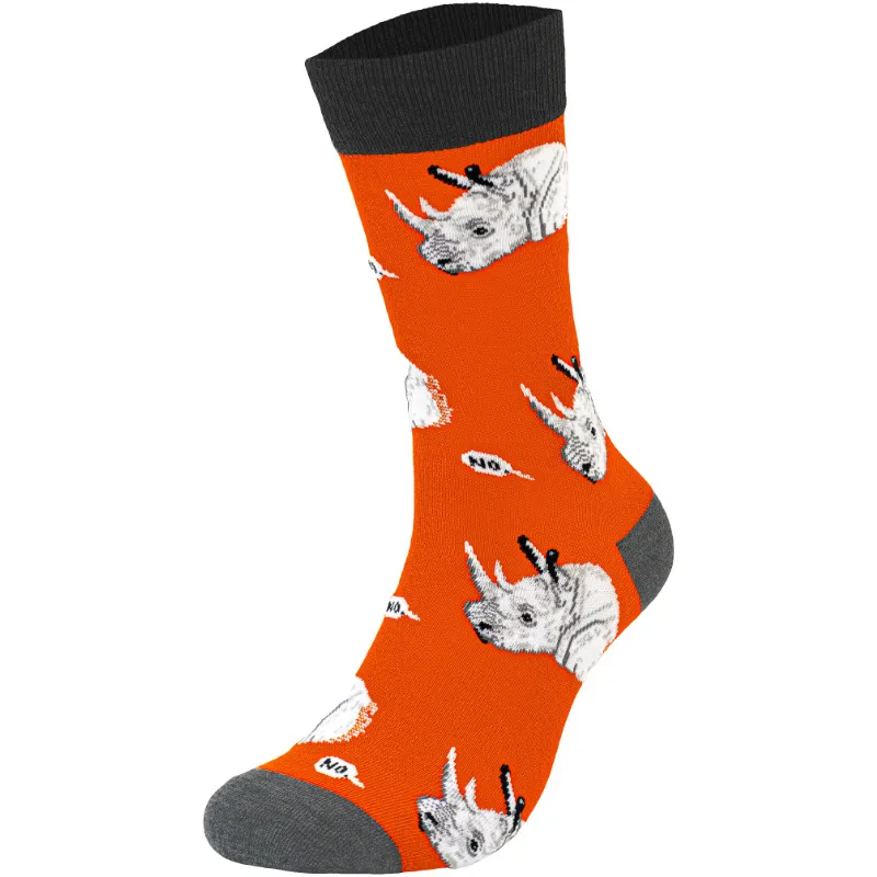 Men's Cotton Woodpecker Four Seasons Popular Rhinoceros Koala Female  Medium Tube Manufacturers Wholesale Tide Socks Men's Socks display picture 22