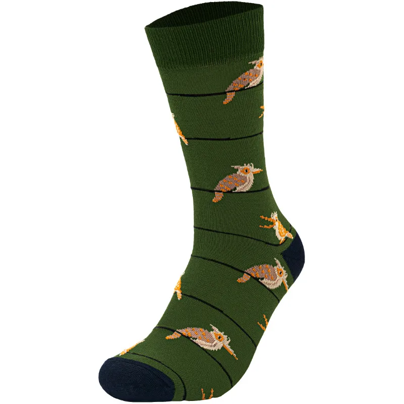 Men's Cotton Woodpecker Four Seasons Popular Rhinoceros Koala Female  Medium Tube Manufacturers Wholesale Tide Socks Men's Socks display picture 23