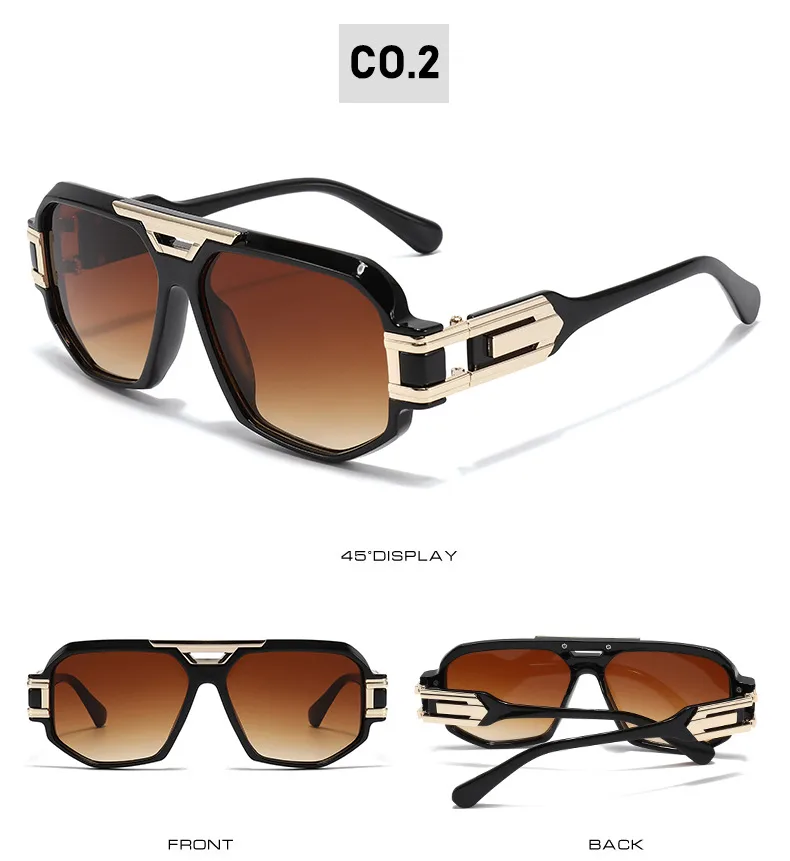 New Box Fashion Sunglasses  Foreign Trade Trend Personality High Sense Sunglasses Street Shooting All-match Glasses display picture 5