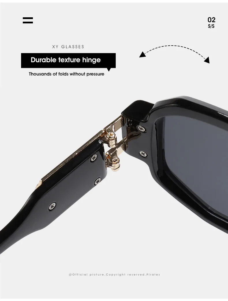 New Box Fashion Sunglasses  Foreign Trade Trend Personality High Sense Sunglasses Street Shooting All-match Glasses display picture 10