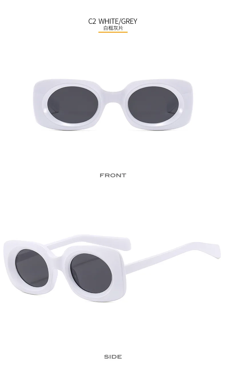New Retro Small Box Sunglasses Men And Women's Trendy Simple Internet Celebrant Fashion Sunglasses Personalized Color Glasses display picture 8