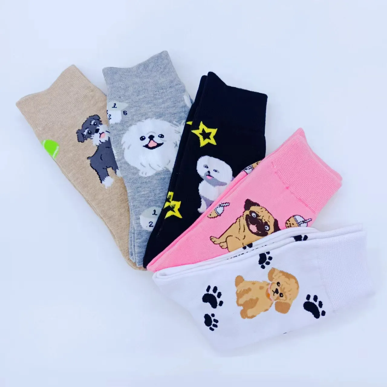 New Cartoon Socks Children's Mid-tube Ins Trendy Pure Cotton Spring Summer Autumn Thin Cute New Students Stockings display picture 2