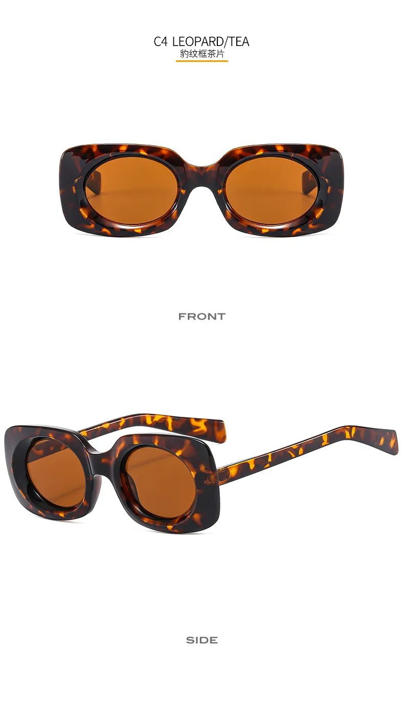 New Retro Small Box Sunglasses Men And Women's Trendy Simple Internet Celebrant Fashion Sunglasses Personalized Color Glasses display picture 10