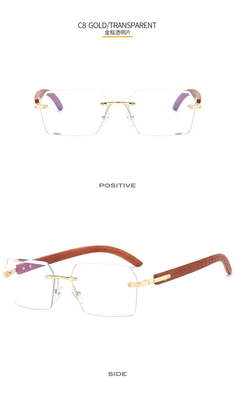 New Small Frame Men's And Women's Frameless Trim Color Sunglasses  Ins Big Star Sunglasses CT311 display picture 14