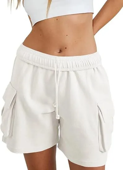 Independent Station Leisure Summer Drawstring Elastic Tooling Sports Running Exercise Loose Shorts display picture 1