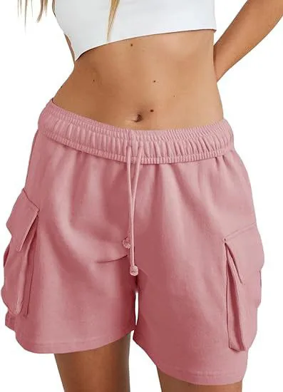Independent Station Leisure Summer Drawstring Elastic Tooling Sports Running Exercise Loose Shorts display picture 4