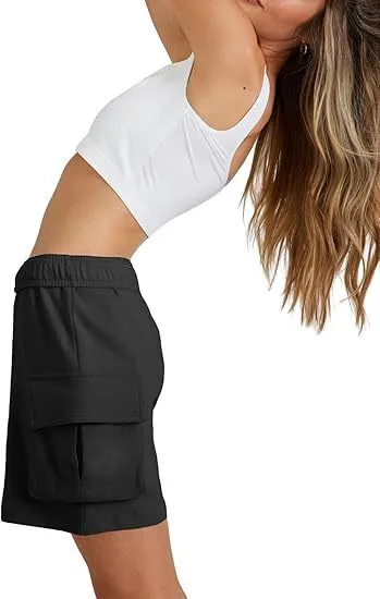 Independent Station Leisure Summer Drawstring Elastic Tooling Sports Running Exercise Loose Shorts display picture 7
